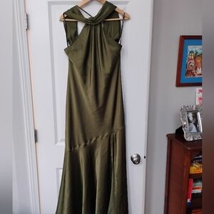 Birdy Grey Matte Satin Eileen Dress In Martini Large ALTERED